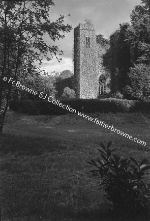 DUNSANY CASTLE FROM S.W. SHOWING MODERN BILLIARD ROOM ADDED ABOUT 1900